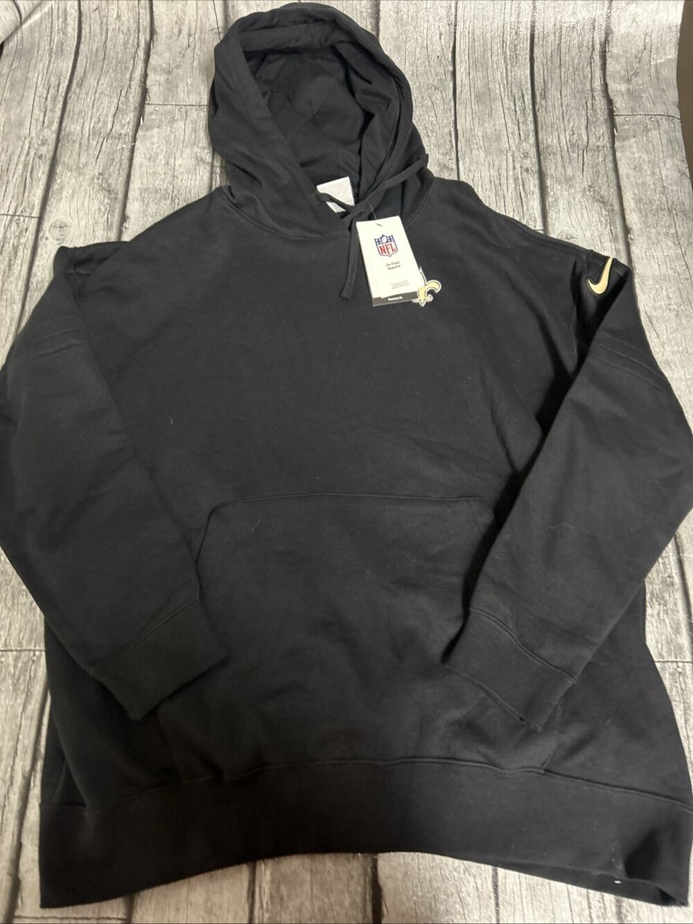 NWT Women’s Nike New Orleans Saints Sideline Hoodie Black Large Sweatshirt